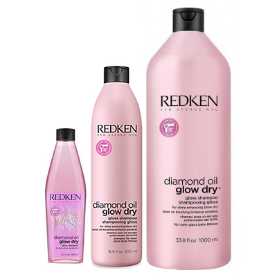 Redken (Редкен) Шампунь для блеска волос Даймонд Оил Глоу Драй (Diamond Oil Glow Dry), 300/500/1000 мл.